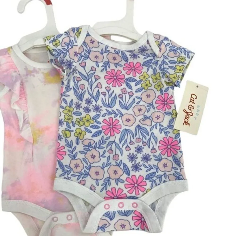 Cat & Jack Newborn Baby Bodysuit Onsie Bundle Lot New